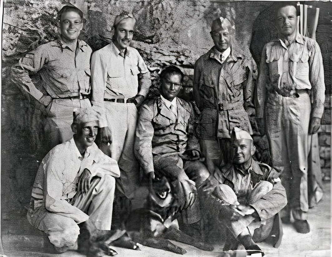 Us Mission To Tito Center On Vis August 1944 Standing Henry Lichtenberger Temple Fielding